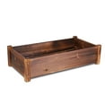 thumbnail image 3 of 26x13x6" Pine Wood Raised Garden Bed Planter Box for Outdoor Garden Planting, 3 of 10