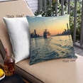 thumbnail image 1 of Ahgly Company Transportation Boats Outdoor Throw Pillow, 18 inch by 18 inch, 1 of 6
