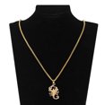 thumbnail image 4 of Exagéré Rétro Alliage Chaîne Collier Scorpion Forme Pendentif Chandails Alliage Chaîne Collier Collier pour les Femmes Hommes, 4 of 7