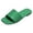 Green, variant on Women's Flat Sandals Open Toe Leather Classic Slides Non Slip Comfortable Low Block Heeled Slippers Walking Summer Lightweight Beach Shoes Yellow Size 9.5