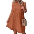 thumbnail image 2 of Swimsuit Cover Up for Women Crochet Hollow Out Summer Dresses for Women Orange XXL, 2 of 9