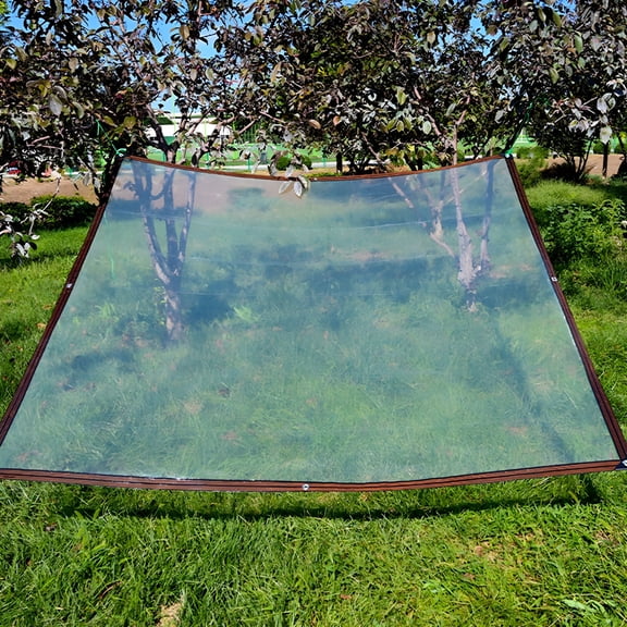 SELIVO 2026 New Clear Waterproof Tarps Outdoor,Poly Tarpaulin Tarps,Transparent Anti-Tear Thin Cover for Patio Enclosure Gardening Chicken Coop Covers for Winter