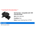 thumbnail image 2 of Steering Gear - Compatible with 1989 Chevy R2500, 2 of 2
