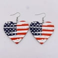 thumbnail image 2 of BNNG 4th of July Patriotic Earrings Independence Day Earrings American Flag Earrings for Women Fourth of July Patriotic Stud Earrings USA Independence Day Patriots 4th of july Jewelry Gifts, 2 of 4