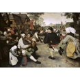 thumbnail image 2 of Bruegel, Pieter the Elder 24x18 Black Modern Framed Museum Art Print Titled - Peasants Dancing, 2 of 4
