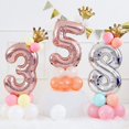 thumbnail image 2 of Birthday Balloon Number 28 / 82 Rose Gold 86cm, Age Birthday Balloonballoons Number Birthday Numbers 28 Years 82 Years Old Birthday Party - 34 Inch Pi, 2 of 5