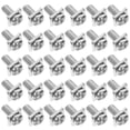 thumbnail image 1 of Juego de 40 tornillos de terminal con almohadilla cuadrada, tornillos de bloque de terminales con arandelas cuadradas, adecuados para fijar interruptores y bloques de terminales, 1 of 7