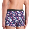 thumbnail image 3 of KLL Skull cartoon flower Men's Cotton Boxer Briefs Underwear-Large, 3 of 8