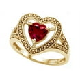thumbnail image 2 of Tommaso Design� Heart Created Ruby Ring, 2 of 9