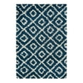 thumbnail image 3 of Unique Loom Trellis Shag Collection Area Rug - Ruth (4' x 6' Rectangle Navy Blue/Ivory), 3 of 11
