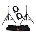 thumbnail image 2 of Mr. Dj SS850PKG Tripod Speaker Stand Package with Bag and Cables, 2 of 2
