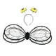 thumbnail image 4 of Diadema con alas de animal para mujer, accesorio ligero para cosplay y baile escénico. Negro, 4 of 9