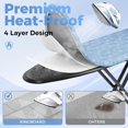 thumbnail image 3 of Compact Ironing Board with Heat Resistant Cover, 7 Height Adjustable Foldable Wall Mount Hanger for Home Use, 3 of 6