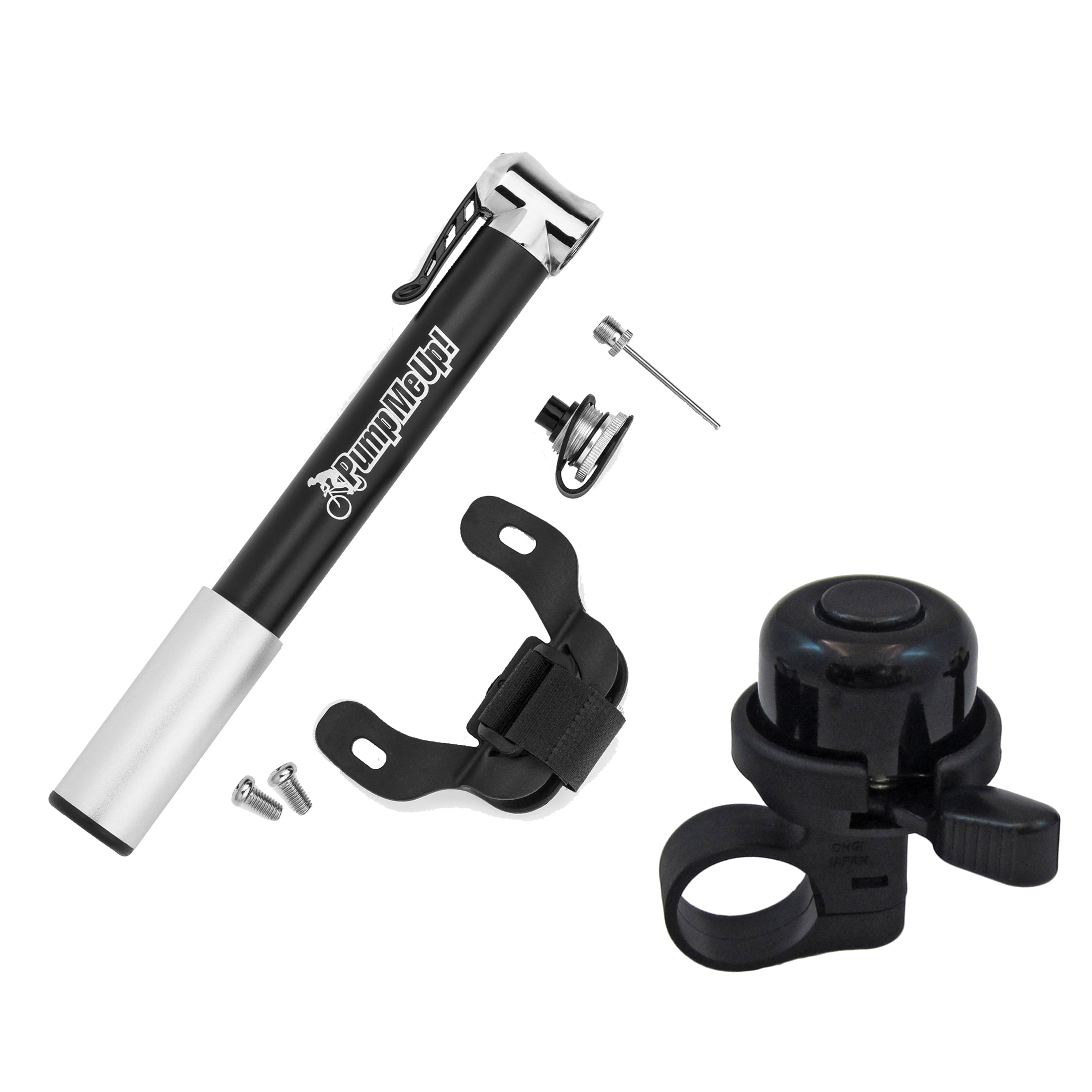 INCREDIBELL BRASS DUET BLACK BICYCLE BELL