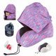 thumbnail image 1 of Almohada de viaje SKYTRAX COMF de espuma viscoelástica con capucha extragrande, 1 of 8