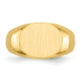 thumbnail image 4 of Solid 14k Yellow Gold Engravable Signet Ring (10mm) - Size 6.5, 4 of 5