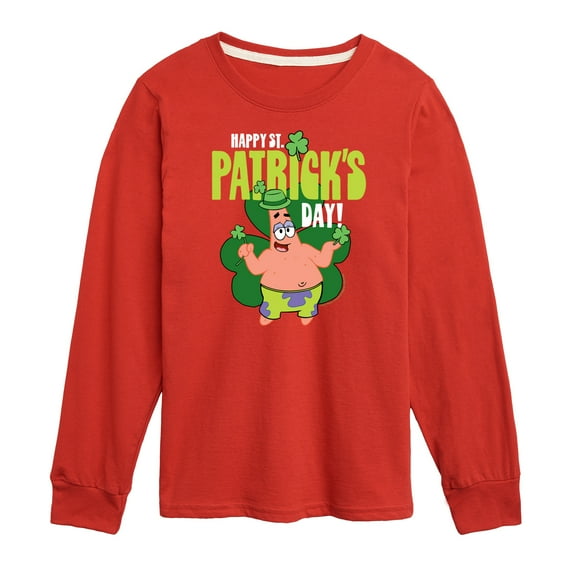 SpongeBob SquarePants - Happy St Patricks Day - Toddler And Youth Long Sleeve Graphic T-Shirt