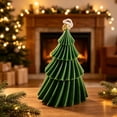 thumbnail image 5 of Leodye 1PCS Christmas Tree Shaped Candle Tabletop Festive Display Ornament Suitable for Home Holiday Layout and Festival Gift -4.33 × 3.15 × 3.15 in, 5 of 6