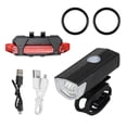 thumbnail image 6 of Yesurprise Bike Bicycle Lights USB LED Rechargeable Set Mtb Road Bike Front Rear Headlights Lamp Cycling Accessories, 6 of 7