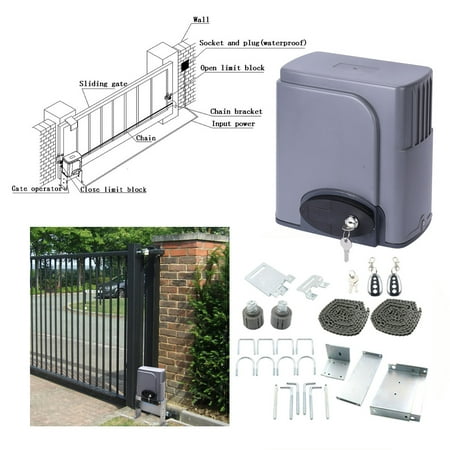 Automatic Sliding Gate Opener Hardware with 2