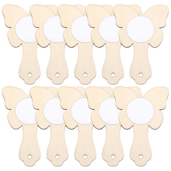 Raindrops Kids Mirror Handheld Mirror Beige 10Pcs For Art Projects