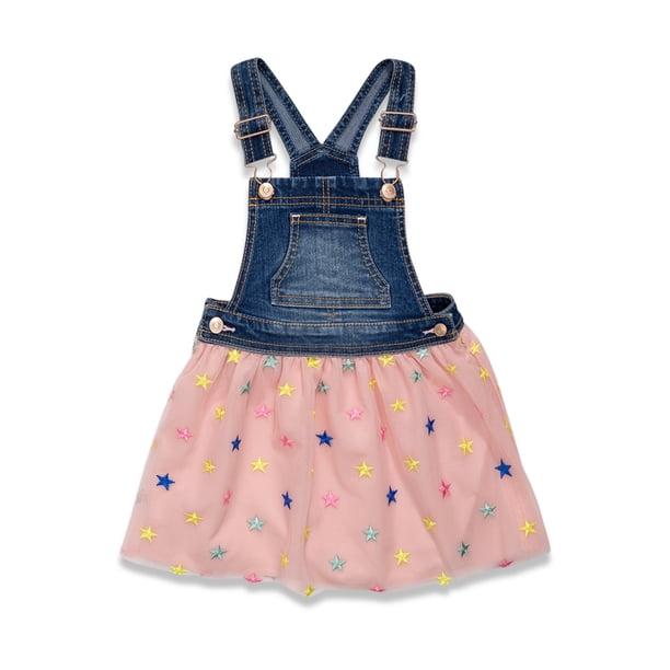 Wonder Nation Baby Girls & Toddler Girls Denim Tutu Skirtall