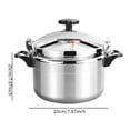 thumbnail image 2 of Tnarru Aluminum Alloy Pressure Cooker Fast Cooking Mini Cooking Pot for Home Family 4L, 2 of 8