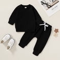 thumbnail image 2 of Happy Town Fall Outfits for Toddler Girl Boy Long Sleeve Top and Long Pants Set Toddler Sweatsuits, 2 of 7