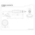thumbnail image 2 of Kingston Brass K106A7 Victorian Douchette, Laiton Brossé, 2 of 2
