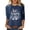 A118 Navy, variant on Womens 3/4 Ester Shirts Cute Bunny Graphic Tees Crew Neck Holiday Casual Blouse Tops Pink M