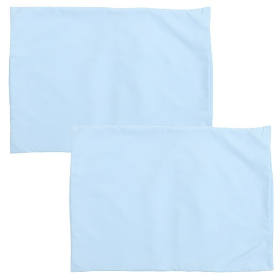 2 Pcs Microfiber Carded Pillow Travel Envelope Solid Color Children's Cases Pack White Toddler Pillowcase Security Baby