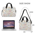 thumbnail image 3 of FORMRS 16" Laptop Bag Carrying Sleeve Case with Handle Travel Shoulder Briefcase, Pastel Floral Pattern, 3 of 8