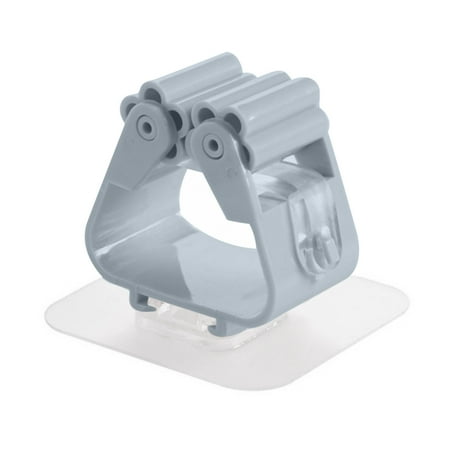 

Fuieoe Shower Curtain Hooks Wall Mounted Mop Organizer Holder Brush Mop Hanger Storage Rack Kitchen Tool Home Decor