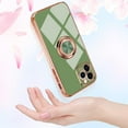 thumbnail image 4 of Compatible with Rose Gold iPhone 13 Mini Case for Women Girls Kickstand Ring Holder 360 TPU Rotation Case with Stand Plating Edge Work with Magnetic Mount Slim Luxury Girly Cover Case, 4 of 17