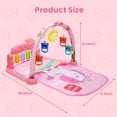 thumbnail image 2 of JoyStone Baby Play Mat Baby Gym, Baby Toy Play Mat Activity Center Baby Piano Music Lights for Toddlers, Newborn Baby Gift 0-12 Months, Red, 2 of 9