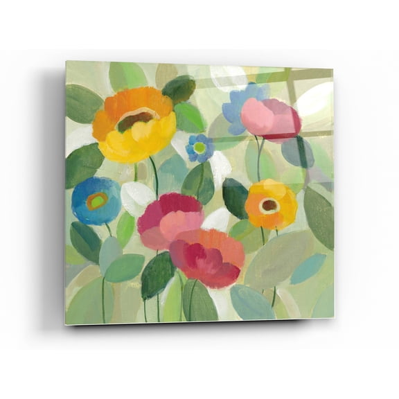 Epic Art 'Fairy Tale Flowers III' by Silvia Vassileva, Acrylic Glass Wall Art, 24"x24"