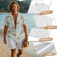 thumbnail image 6 of FOR U DESIGNS Blue Sailboat Print Matchable Couple Clothes Hawaiian Husband and Wife Clothing Linen-Style Casual Button Shirt and Sleeveless Sundress Summer Dress, 6 of 7
