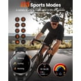 thumbnail image 3 of Military Smart Watches for Men, Smart Watch with 100 Days Battery/Flashlight/Heart Rate/Sleep/SpO2 Monitor/Calling/110+ Sports Mo, 3 of 8