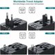 thumbnail image 2 of Adaptador de viaje universal, Adaptador de enchufe de viaje universal, Adaptador de viaje universal con 2 USB, Adaptador de corriente universal Enchufe internacional para EE. UU. Reino, 2 of 5