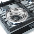 thumbnail image 4 of HONMEET 2 Pcs Support de Réchaud à Gaz Accessoires Wok en Acier Inoxydable Argent pour la Maison, 4 of 8