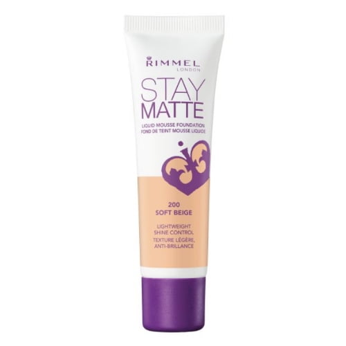 Rimmel Stay Matte Foundation, lightweight, silky formula, light liquid mousse and anti-pollution complex, 24H wear, 100% Cruelty-Free