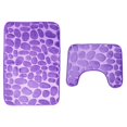 thumbnail image 1 of 2Pcs Absorbent Memory Foam Soft Mat U-shape Bathroom Toilet, 1 of 1
