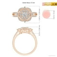 thumbnail image 4 of ANGARA Natural Diamond Cluster Engagement Ring in 14K Rose Gold for Women (Size-2.5mm| Color-I-J| Clarity-I1-I2) | April Birthstone, Anniversary, Jewelry Gift for Women | Natural Diamond Ring, 4 of 9
