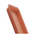 thumbnail image 3 of kurtrusly 5 Pieces Plant Saucers Rectangular Plant Trays for Windowsill Yard Courtyard White Red 48x19x2.5cm, 3 of 3