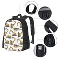thumbnail image 4 of Daiia Funny Excavator Backpack for Men and Women -Durable Backpack Large Capacity, Water-Resistant Bag with Adjustable Straps and Laptop Compartment, 4 of 9