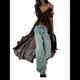 thumbnail image 3 of Camiseta Larga Holgada con Volantes y Abertura Frontal para Mujer, Sin Mangas, Espalda Descubierta, Tirantes Finos, Capa de , Maxi Top Sin Mangas Color Café M, 3 of 8