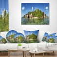 thumbnail image 4 of Designart Anse Lazio Beach Seychelles Panorama - Seashore Throw Pillow - 12x20, 4 of 5
