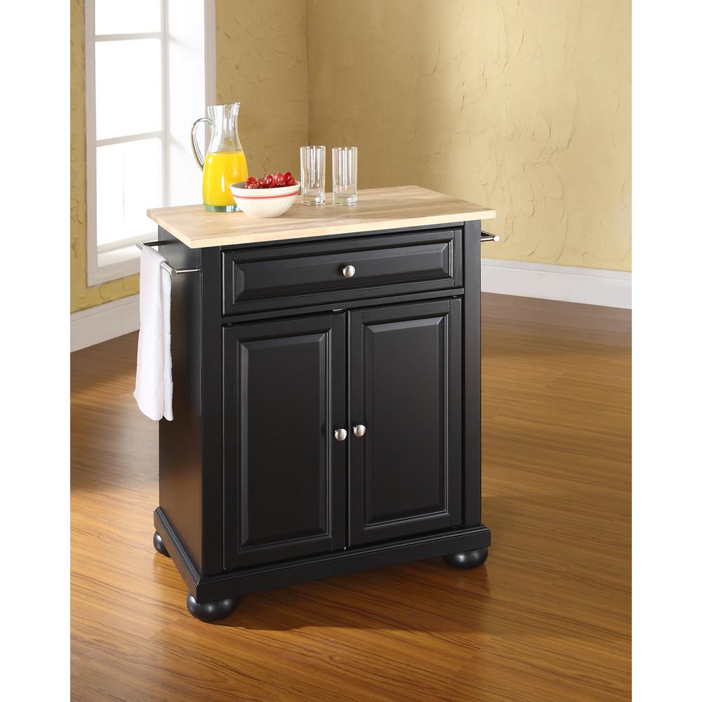 Crosley Furniture Alexandria Wood Top Portable Kitchen Island/Cart