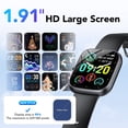 thumbnail image 2 of Refurbished T60 Smart Watch For Android And iPhone IP68 Waterproof Smartwatch, Black - Lightweight, 2 of 3