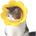 thumbnail image 2 of Collar for Cat Dog Cone Collar Anti-Bite Protection Cone Collars Dog Puppy Cat Injury Collar Adjustable Neck Cone Protector EVA Yellow M, 2 of 5